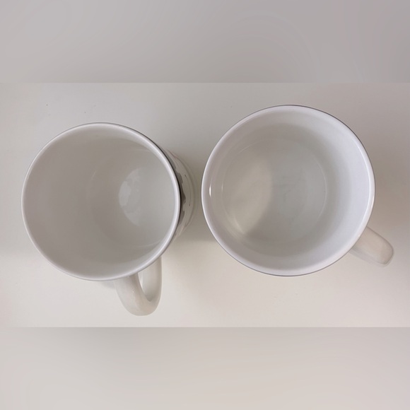 2 Indigo Ceramic Hot Chocolate Mugs with Cookie Slot - Picture 4 of 7
